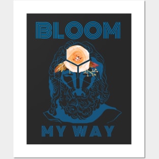 Bloom My Way Out of the Dark French Blue Posters and Art